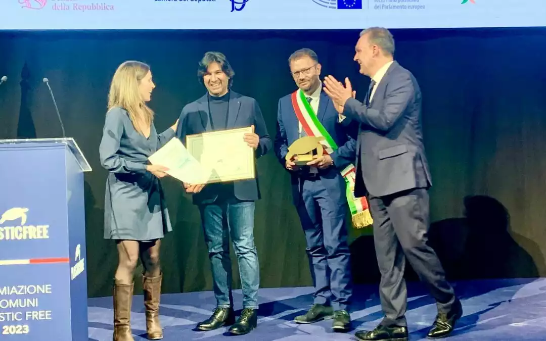 Matera ritira il premio “Plastic Free 2023”